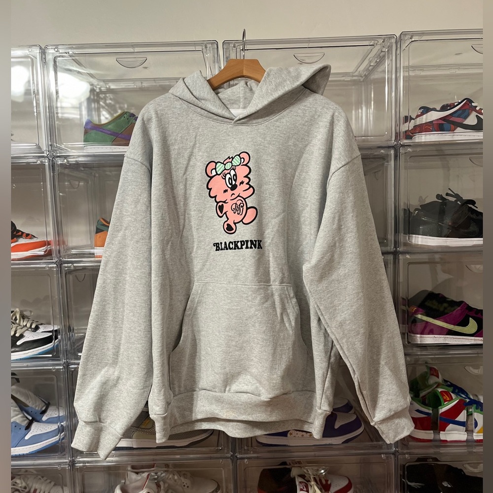 Limited Edition Black Pink X Verdy Plush Hoodie NWT
